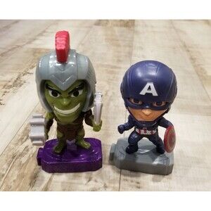 Marvel Captain America Gladiator Hulk Lot Figurine 2019 McDonalds Happy Meal Toy